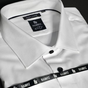 White Shirt with Black Buttons Supima Cotton(EL-01)