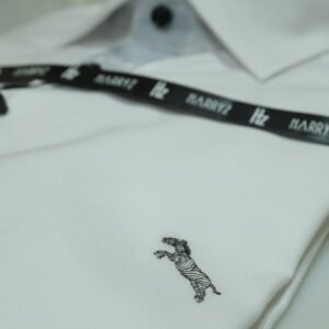 White Shirt with Black Buttons Supima Cotton(EL-01)