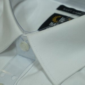 White Shirt Supima Cotton Herringbone(EK-01)