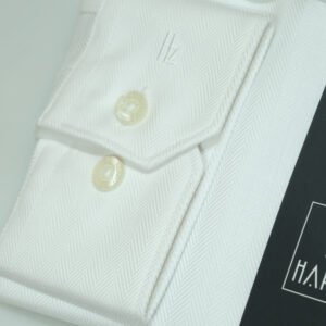 White Shirt Supima Cotton Herringbone(EK-01)