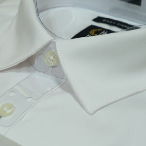 White Shirt Double Cuff Plain Supima Cotton(EK-02)