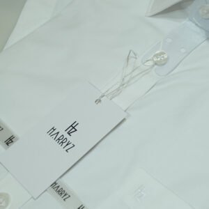 Half Sleeves White Shirt Plain CVC(CL-11)