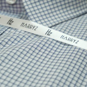 Boxed Pattern Blue Shirt Formal Shirt(CL-7)
